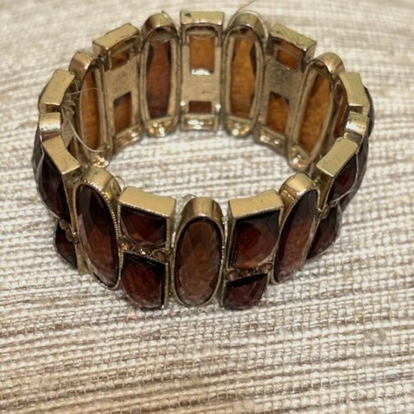 Amber-colored stretch bracelet - Picture 1 of 9